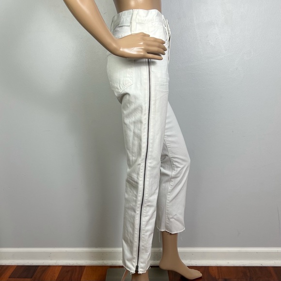 New JEAN ATELIER WHITE CROPPED JEANS, Size 24 - Picture 12 of 12